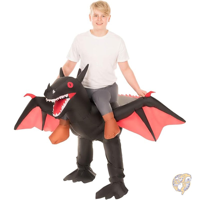 ハロウィン インフレータブル ライドオン ドラゴン ハロウィーン コスチューム 仮装衣装 大人用 Morphsuits モーフ