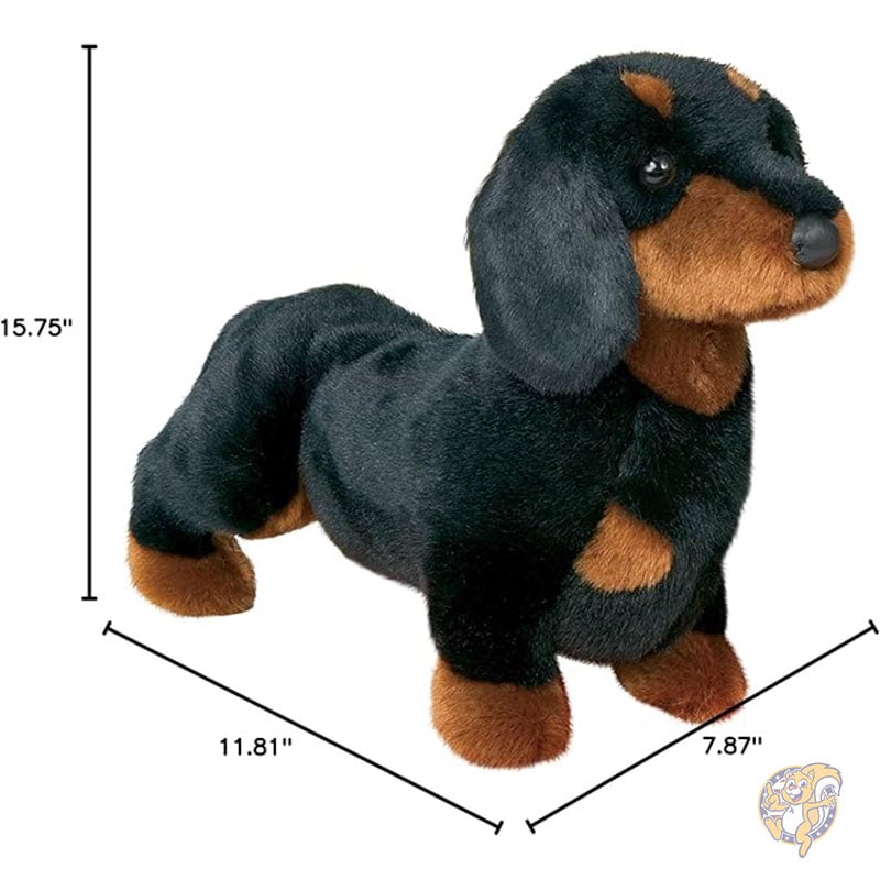 スパッツ ブラック&タン ダックスフント 犬 ぬいぐるみ 人形 おもちゃ ダグラス Douglas