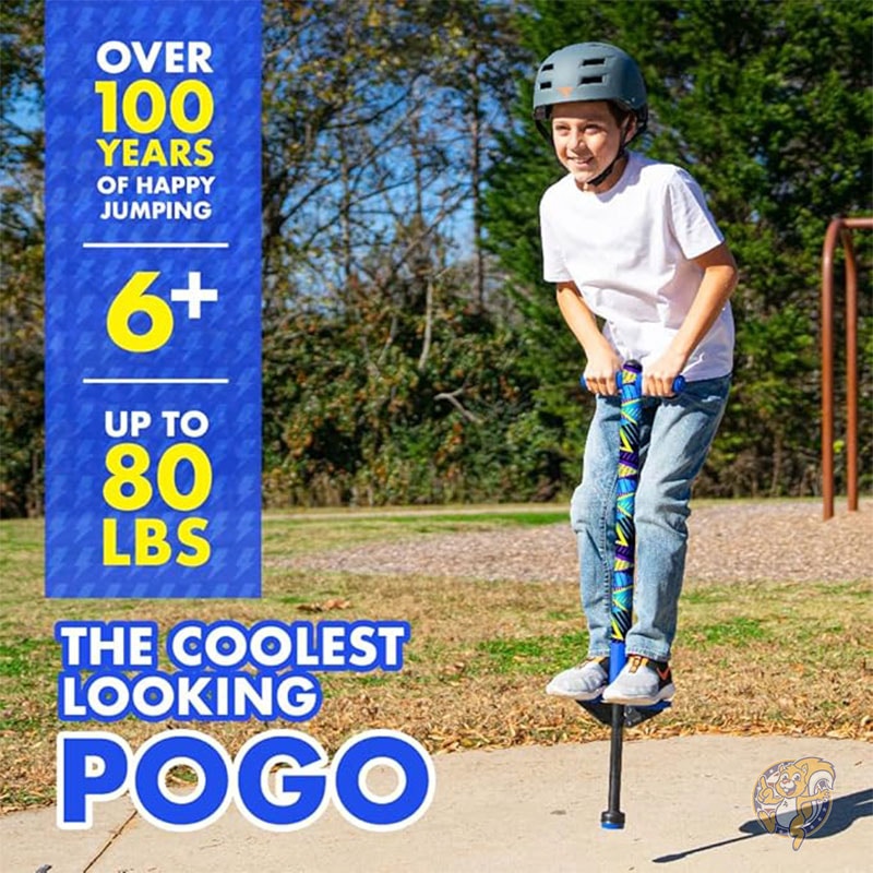 ホッパー ジョルト ポゴスティック 6歳以上の子供用 18~36kg 初心者に最適 握りやすいフォームハンドル付き アウトドアおもちゃ フライバー