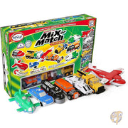 ミックス マッチ ビークル グリーン マグネット式おもちゃセット 子供用 乗り物 おもちゃ 21ピース POPULAR PLAYTHINGS