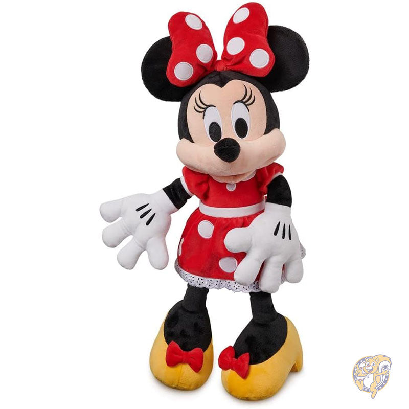 ディズニー ミニーマウス ディズニーストア公式 レッドドレス ミディアム ソフト トイ (子供用) ふわふわの質感と刺繍の抱きしめたくなるぬいぐるみ 人形 おもちゃ Disney Store