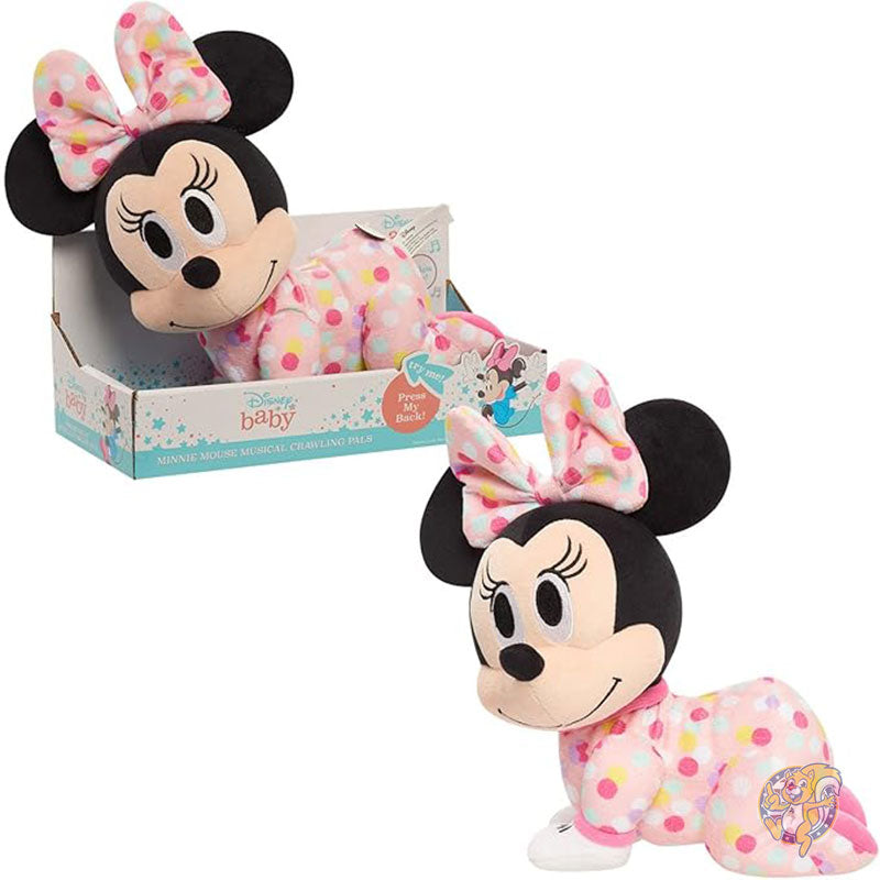 ディズニー ベビーミュージカル クローリング パルズ ぬいぐるみ ミニーマウス 人形 9ヶ月児向け 公式ライセンス Just Play