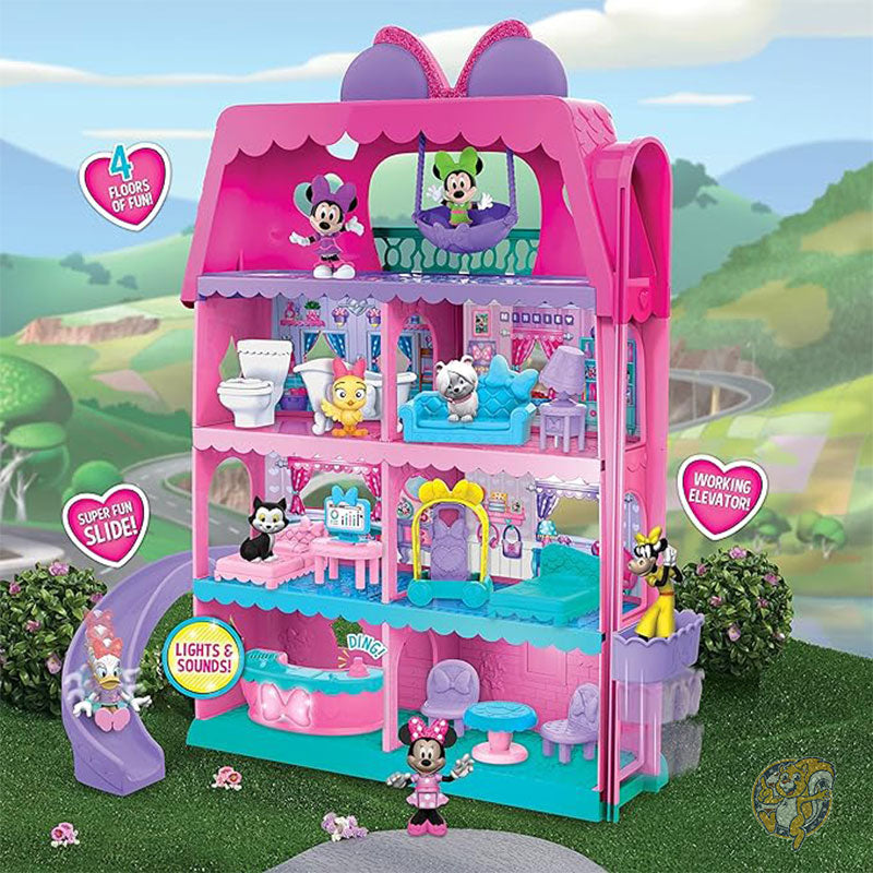 ディズニー ジュニア ミニーマウス ボウテル ホテル 20 ピース 両面プレイセット フィギュア ライト サウンド付き おもちゃ