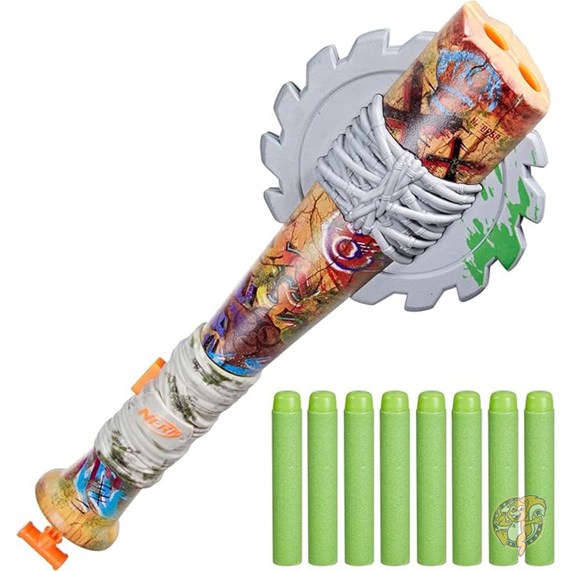 ナーフ Nerf ゾンビ ストライクアウト ダーツ ブラスター ナーフ エリート ダーツ 8本 フォームブレード プルバックプライミング 屋外ゲーム