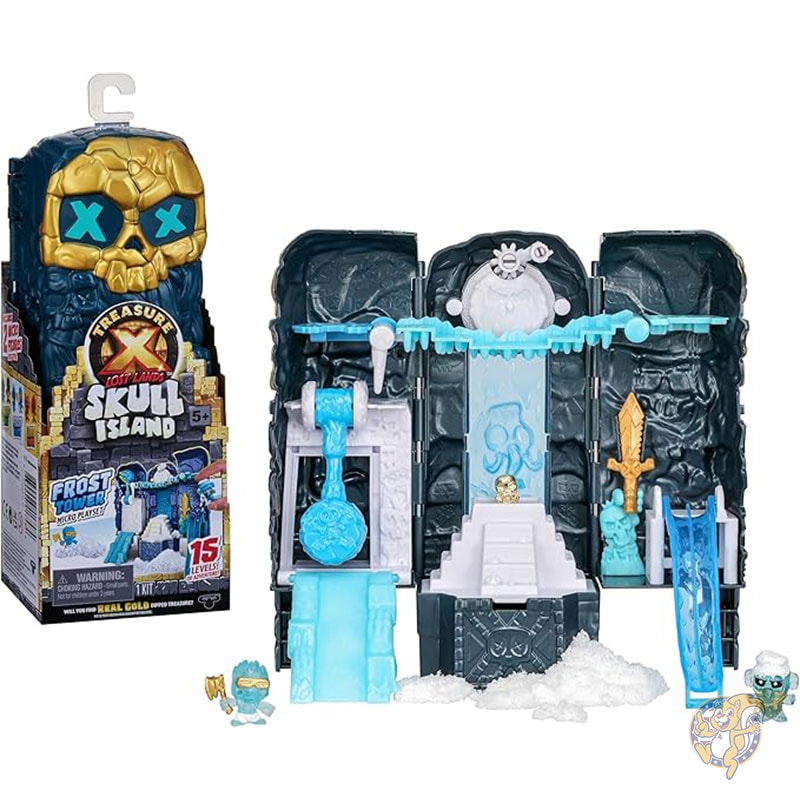 トレジャーX TREASURE X ロスト ランド スカル アイランド フロスト タワー マイクロ プレイセット 15 レベルの冒険 フィギュアを発見しよう!