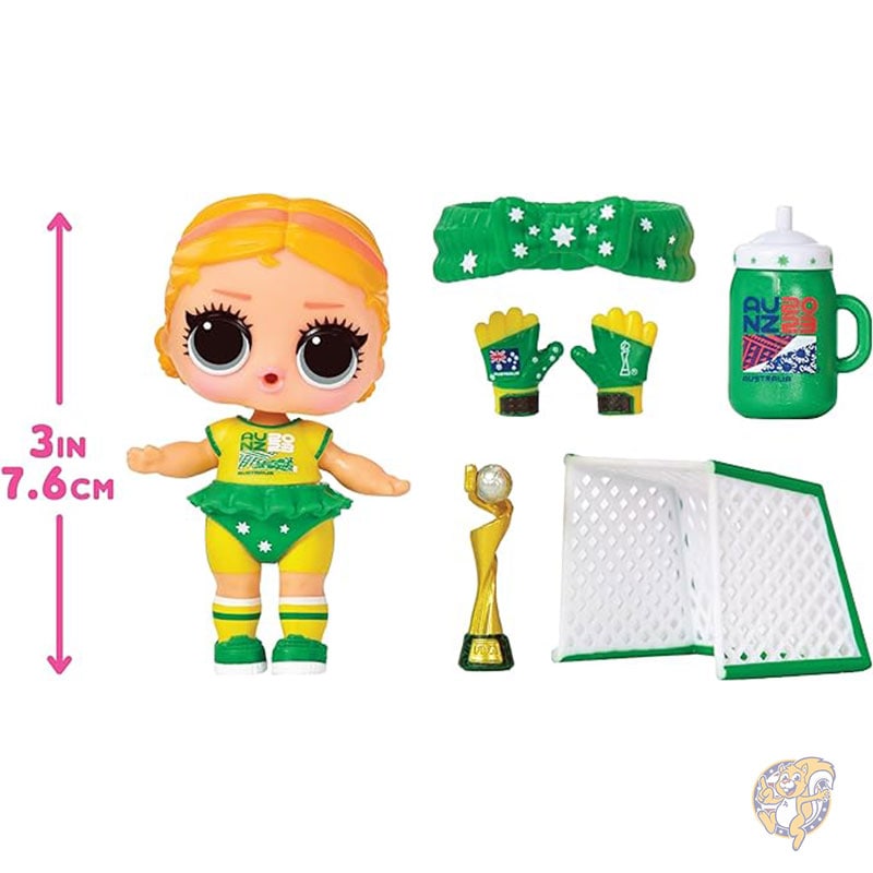 LOL サプライズ L.O.L. Surprise! X FIFA女子ワールドカップ オーストラリア&ニュージーランド 2023 ドール 7つのサプライズ付き アクセサリー 限定版ドール コレクタードール サッカーテーマ おもちゃ