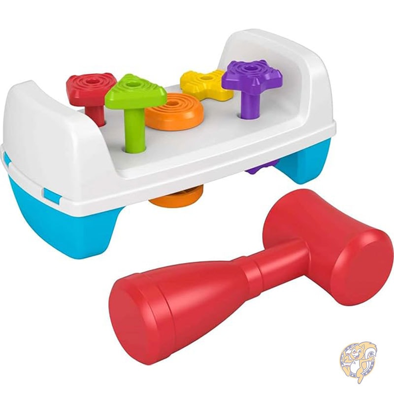 幼児用おもちゃ タップ&ターンベンチ ごっこ遊びツール 両面組み立てセット フィッシャープライス Fisher-Price