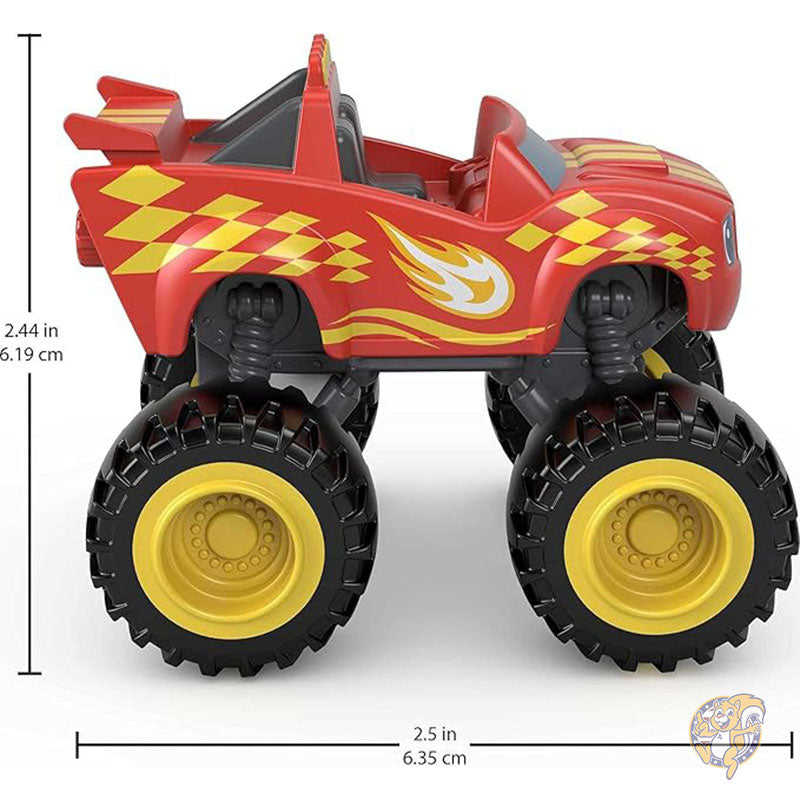ブレイズ アンド ザ モンスター マシーン ダイキャスト おもちゃ レーサー 押して遊ぶ金属製車両 4個パック ごっこ遊び 幼稚園児 対象年齢 3 歳以上 フィッシャープライス Fisher-Price
