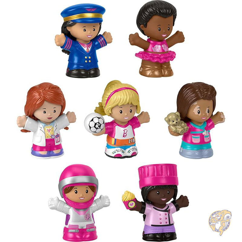 リトルピープル バービー 幼児用 何でもできるフィギュアパック ごっこ遊び用キャラクター フィギア7体 おもちゃ フィッシャープライス Fisher-Price