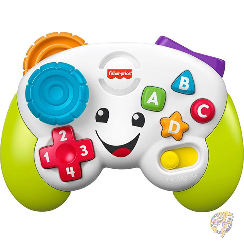 ベビー&幼児用おもちゃ 笑いと学習ゲーム&学習コントローラー グリーン ごっこ遊びビデオゲーム 音楽とライト付き 6ヶ月以上の幼児向け フィッシャープライス Fisher-Price