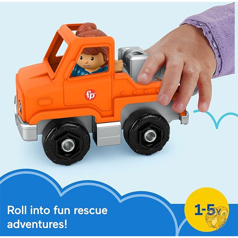 リトルピープル 幼児用おもちゃ ヘルプ&ゴー レッカー車とフィギュア ごっこ遊び用 対象年齢 1歳以上 フィッシャープライス Fisher-Price