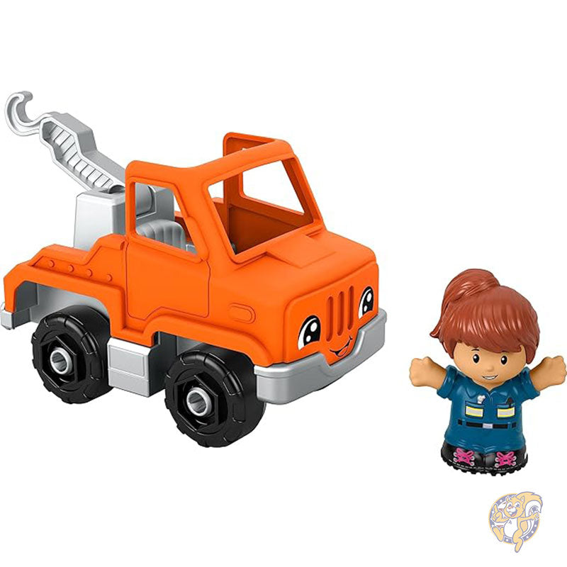リトルピープル 幼児用おもちゃ ヘルプ&ゴー レッカー車とフィギュア ごっこ遊び用 対象年齢 1歳以上 フィッシャープライス Fisher-Price