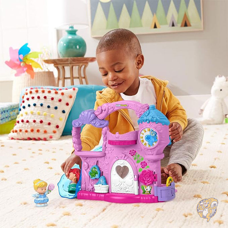 リトルピープル 幼児用おもちゃ ディズニープリンセス プレイ&ゴー キャッスル ポータブルプレイセット ごっこ遊び フィッシャープライス Fisher-Price
