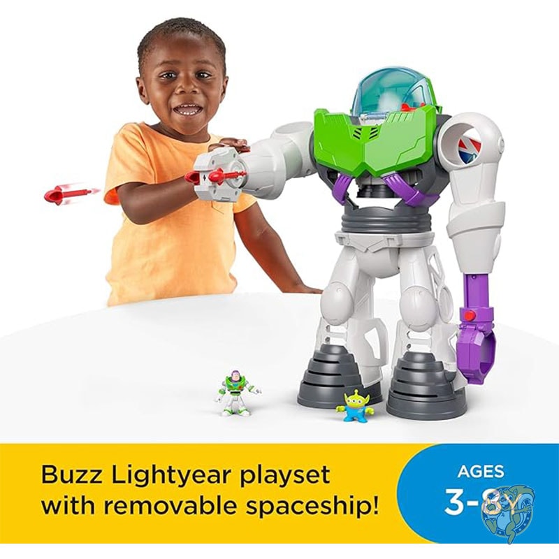 イマジネクスト 幼児用おもちゃ ディズニー ピクサー トイストーリー バズ ライトイヤー ロボット プレイセット 宇宙船付き ごっこ遊び フィッシャープライス Fisher-Price