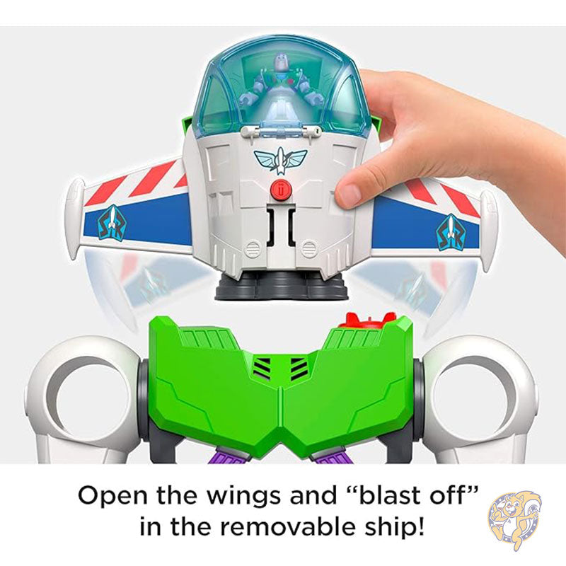 イマジネクスト 幼児用おもちゃ ディズニー ピクサー トイストーリー バズ ライトイヤー ロボット プレイセット 宇宙船付き ごっこ遊び フィッシャープライス Fisher-Price