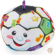 赤ちゃんから幼児まで楽しめるおもちゃ ラフ&ラーン シンギン サッカーボール ミュージカル ぬいぐるみ 教育フレーズ付き 6 か月以上の乳児向け フィッシャープライス Fisher-Price