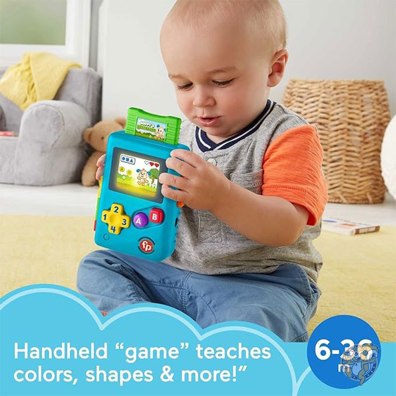 ベビー&幼児用おもちゃ ラフ&ラーン リル ゲーマー ごっこ遊び ビデオゲーム学習アクティビティ ライト付き 6ヶ月以上の幼児向け 発達遊び フィッシャープライス Fisher-Price
