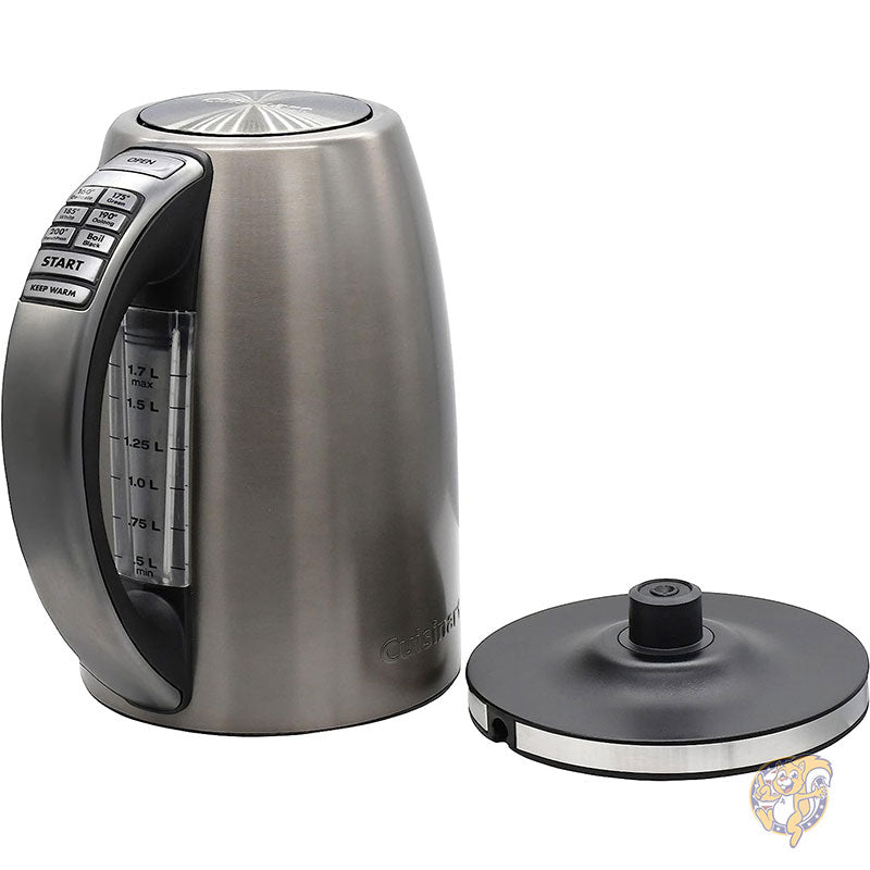 電気ケトル 1.7リットル ステンレススチール コードレス 6段階温度設定可能 CUISINART クイジナート