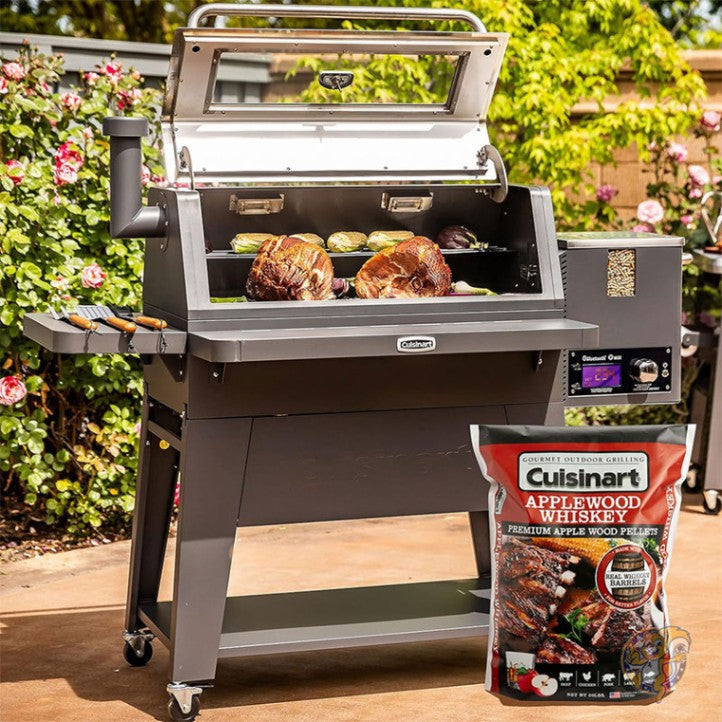 BBQ スモークペレット プレミアム アップルウッド ウイスキー 9kg アウトドア CUISINART クイジナート