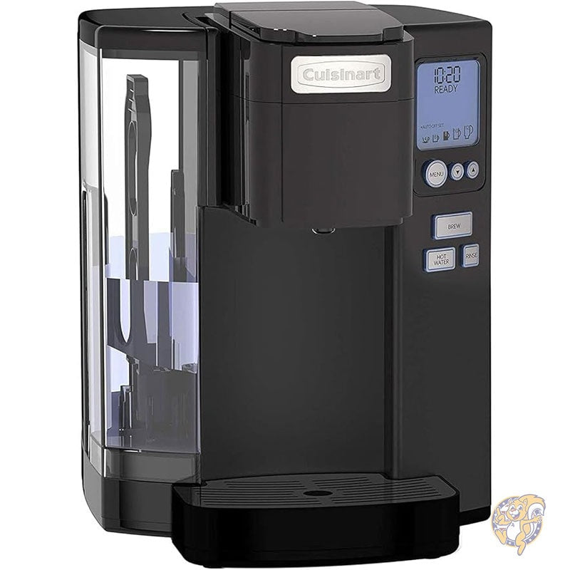 コーヒーメーカー シングルサーブ 72 オンス リザーバー コーヒーマシン プログラム可能な醸造および温水ディスペンサー ステンレススチール CUISINART クイジナート