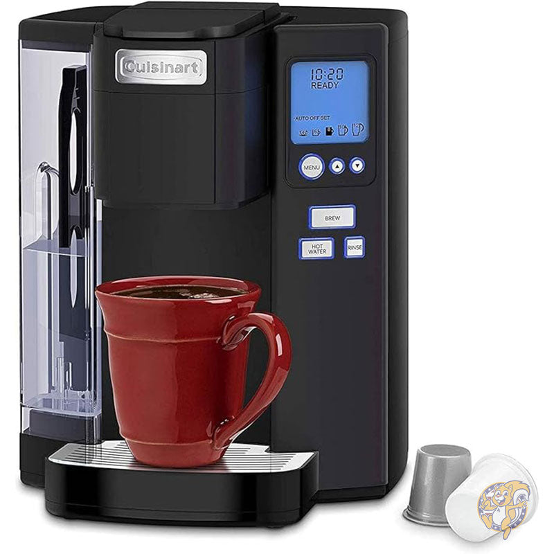コーヒーメーカー シングルサーブ 72 オンス リザーバー コーヒーマシン プログラム可能な醸造および温水ディスペンサー ステンレススチール CUISINART クイジナート