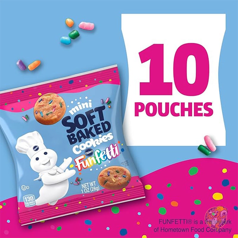 ファンフェッティ ミニ ソフト ベイクド クッキー 10 個入り お菓子 ピルズベリー Pillsbury