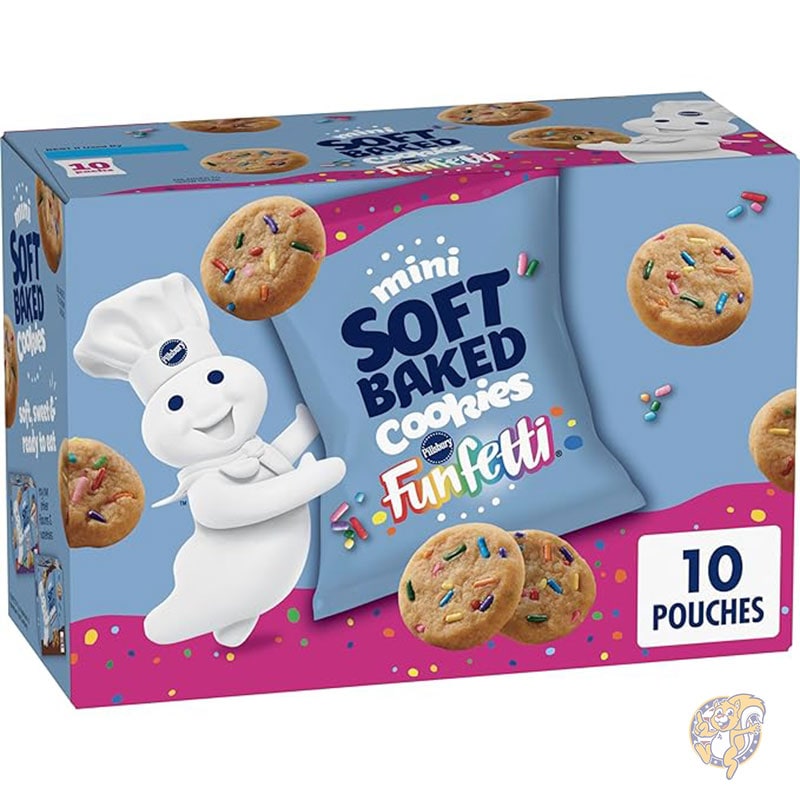 ファンフェッティ ミニ ソフト ベイクド クッキー 10 個入り お菓子 ピルズベリー Pillsbury