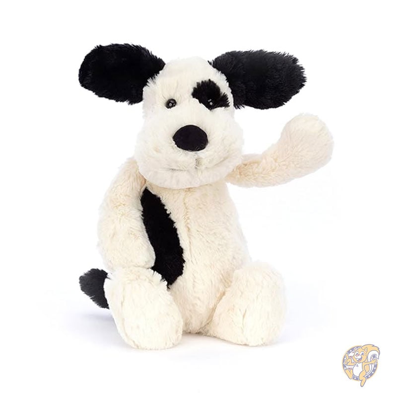 バッシュフル ブラック&クリーム パピー ぬいぐるみ ミディアム 30cm 犬 子犬のぬいぐるみ Jellycat ジェリーキャット