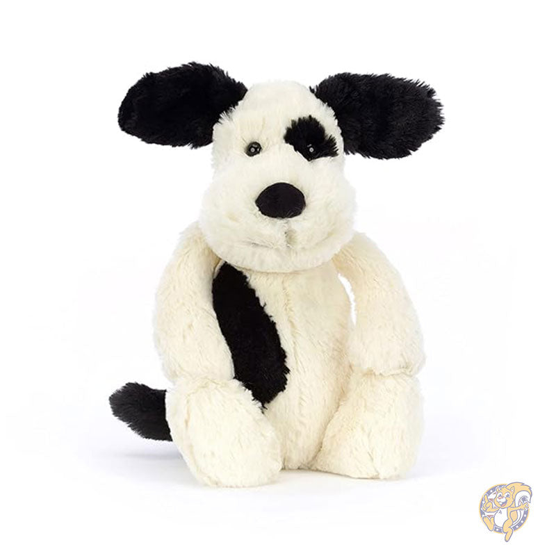 バッシュフル ブラック&クリーム パピー ぬいぐるみ ミディアム 30cm 犬 子犬のぬいぐるみ Jellycat ジェリーキャット