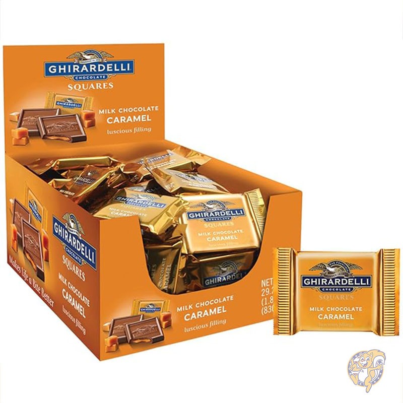 ミルク & キャラメル チョコレート スクエア 15g 50枚 ギラデリ Ghirardelli