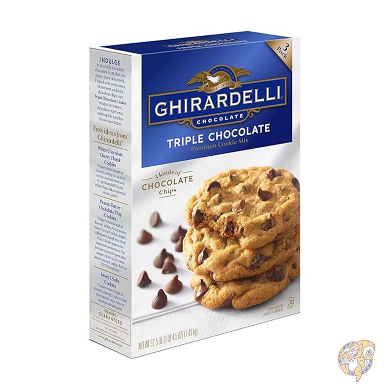 トリプルチョコレートチップクッキーミックス(496g 3パック) ギラデリ Ghirardelli