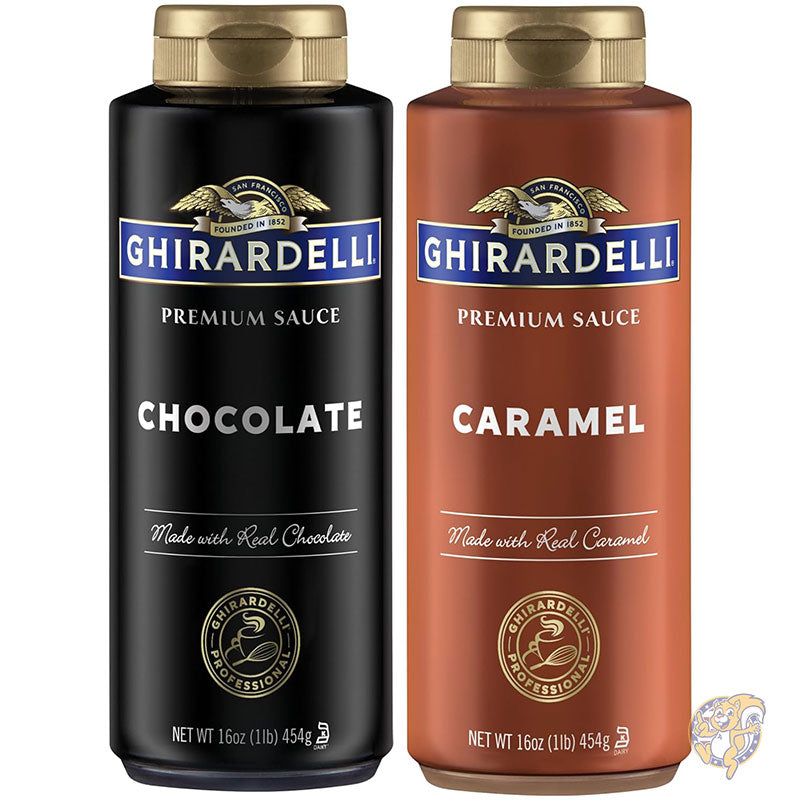 チョコレート&キャラメルソース 473g スクイーズボトル ギラデリ Ghirardelli