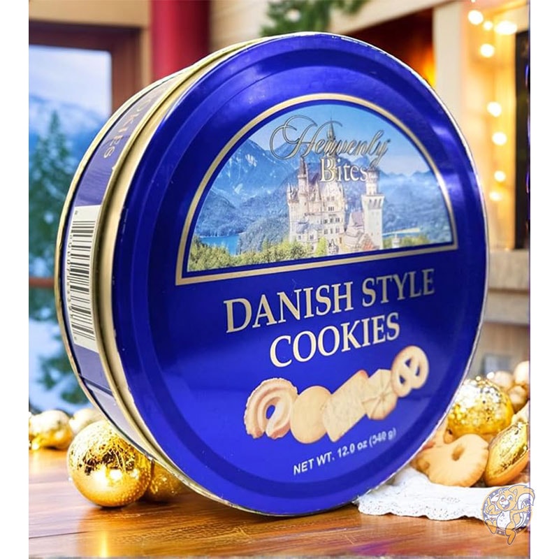デンマーク風バタークッキー 金属缶入り 340g ヘブンリーバイツ Heavenly Bites