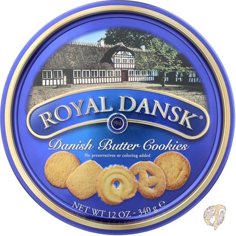 デンマーククッキーセレクション 保存料・着色料不使用 340g (3個パック) ロイヤル ダンスク Royal Dansk