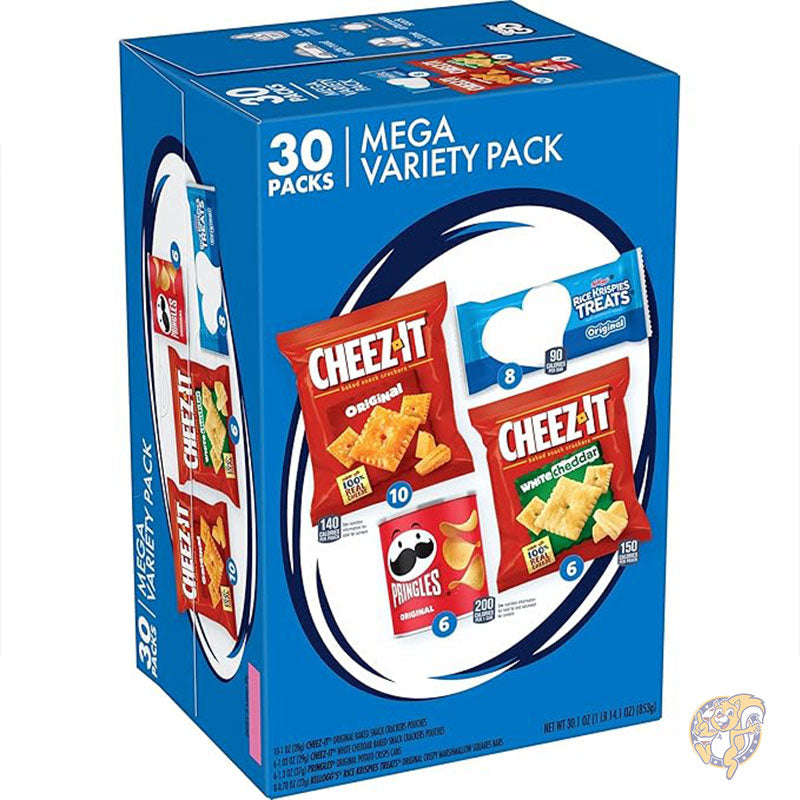 ケロッグ スナック ランチスナック キッズスナック メガパック バラエティパック 853g ボックス (30 パック) Cheez-It チーズイット