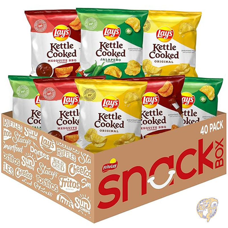 ケトル クックド ポテトチップス バラエティパック 24g (40 個入り) レイズ Lay's