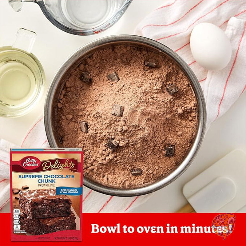 ディライト シュプリーム チョコレート チャンク ブラウニー ミックス 510g ベティ クロッカー Betty Crocker