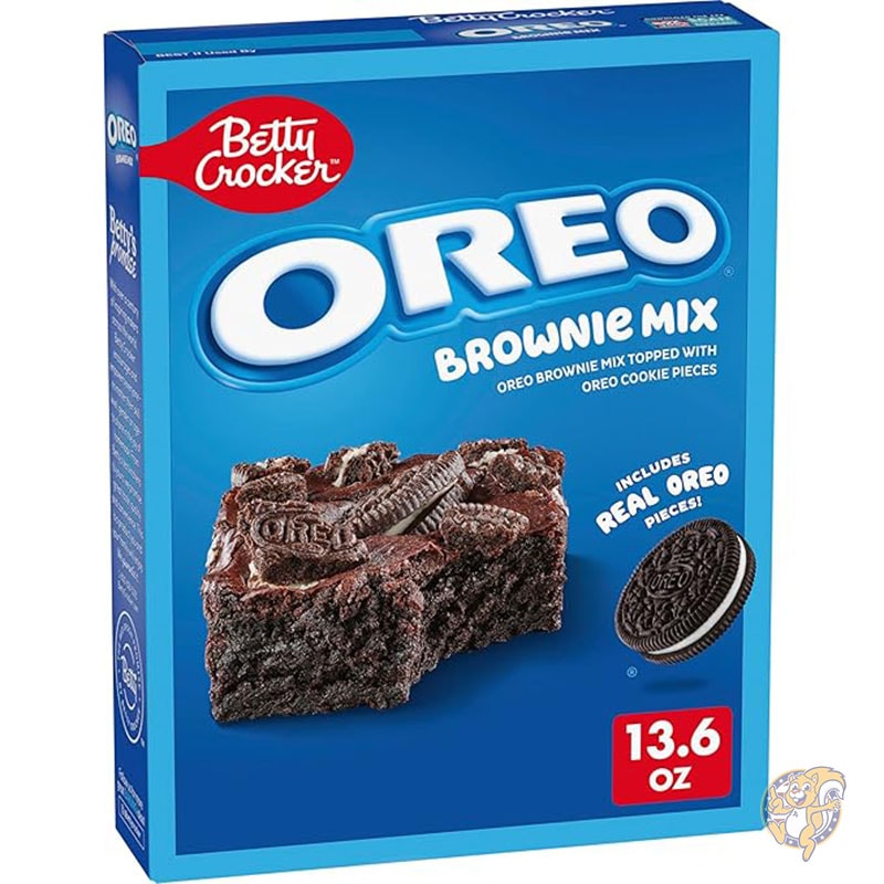 オレオ ブラウニー ミックス、オレオ クッキー ピースをトッピングしたオレオ ブラウニー ミックス 385g ベティ クロッカー Betty Crocker