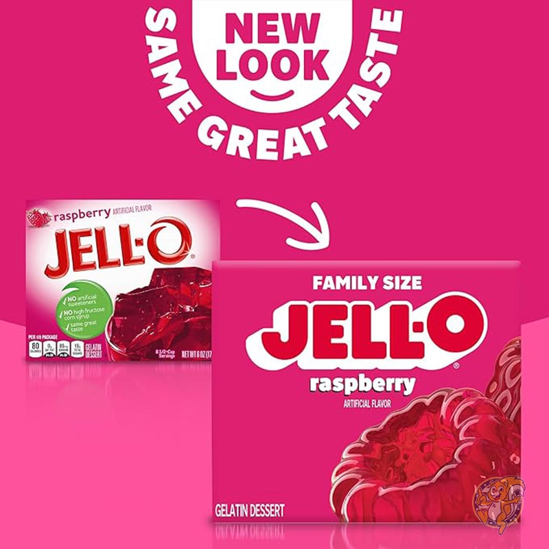 ラズベリー ゼラチン デザート ミックス (170g ボックス) ジェロ Jell-O