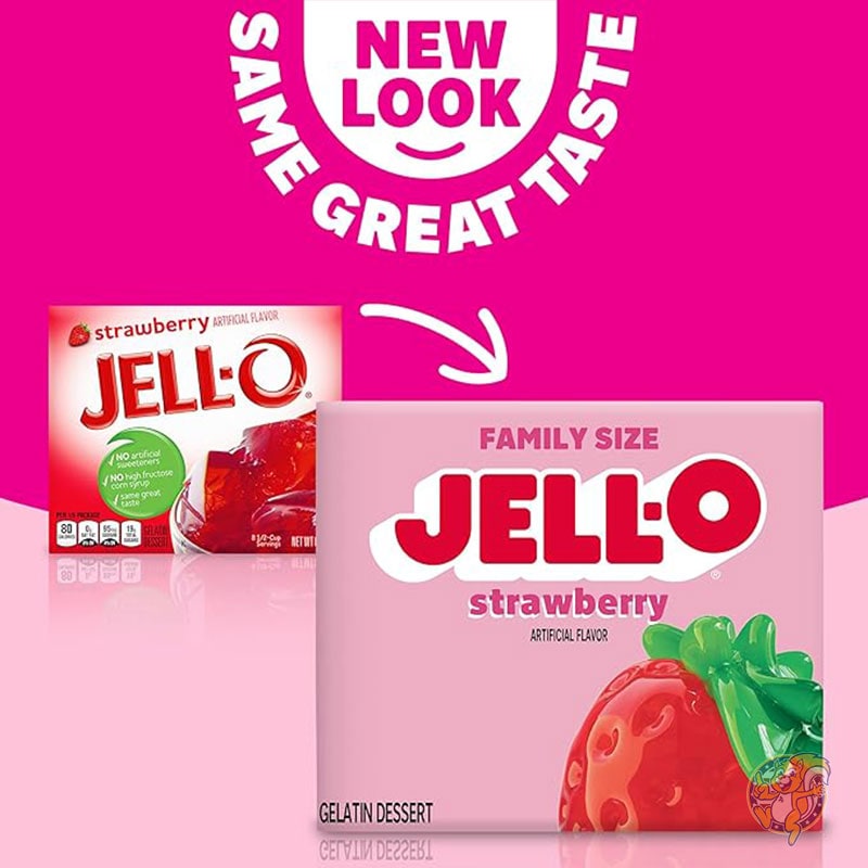 ストロベリーゼラチンデザートミックス (170g ボックス) ジェロ Jell-O