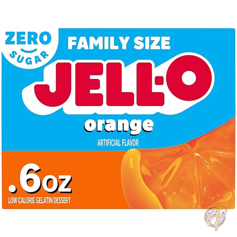 オレンジ シュガーフリー ゼラチン デザートミックス (17gg ボックス) ジェロ Jell-O