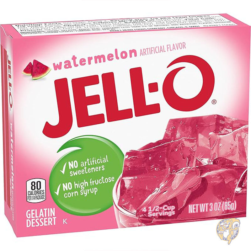 スイカゼラチンミックス (85g箱、6 個パック) ジェロ Jell-O