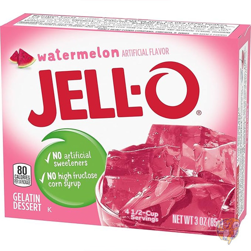スイカゼラチンミックス (85g箱、6 個パック) ジェロ Jell-O