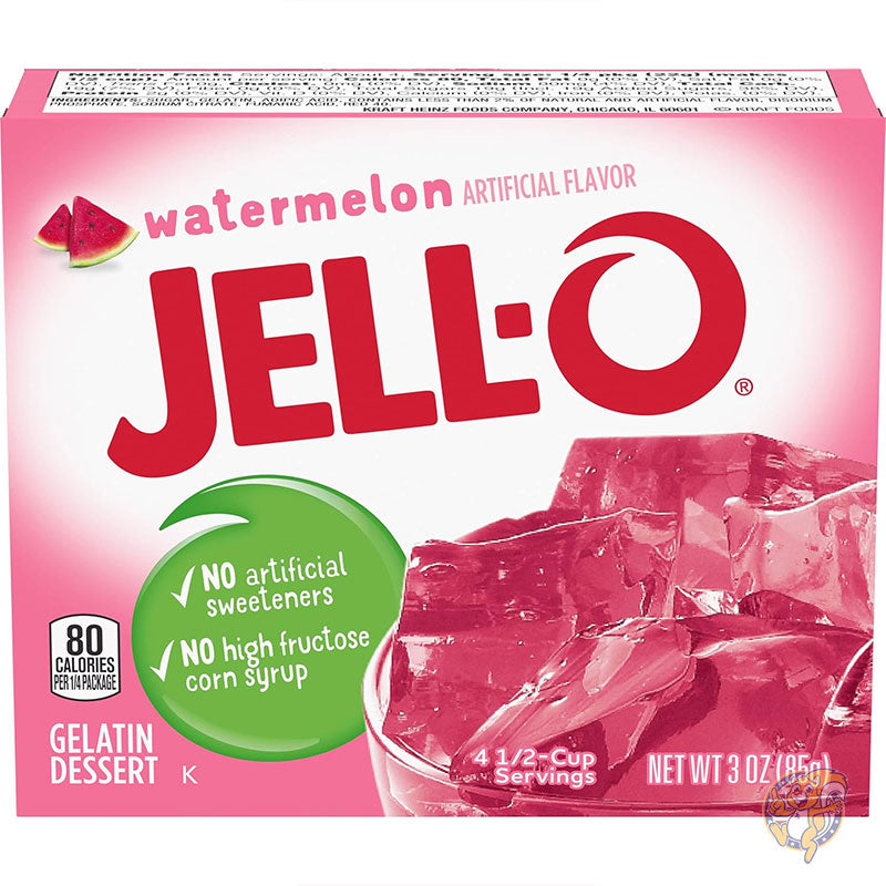 スイカゼラチンミックス (85g箱、6 個パック) ジェロ Jell-O