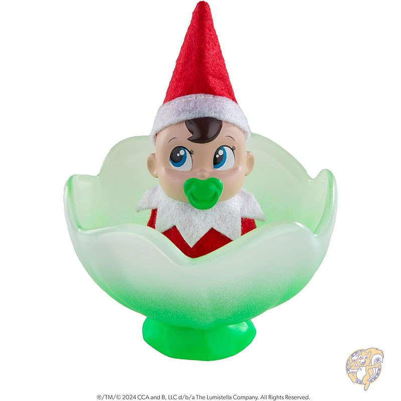 フロスト・ピップス ミニ ブルーム エルフ 男の子 青い目 フロストフラワー クレードル付き クリスマス おもちゃ エルフ・オン・ザ・シェルフ The Elf on the Shelf