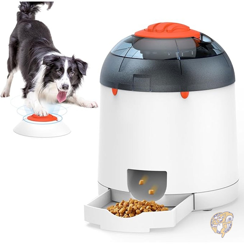 犬用パズルフィーダーおもちゃ インタラクティブ IQ トレーニング 電子犬用おもちゃ 自動充電式トリーツディスペンサー 280ml ポタロマ Potaroma