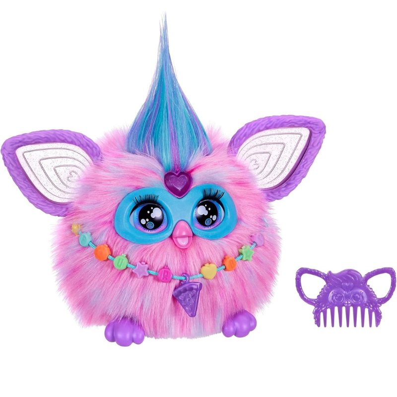 ファービー Furby ピンク&ブルー コットンキャンディ 15種のファッションアクセサリー付き