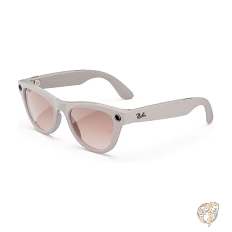 レイバン Ray-Ban AI搭載 メタ スマートサングラス スマートグラス Skyler スカイラー シャイニーチョーキーグレー/シナモンピンク レギュラー Meta