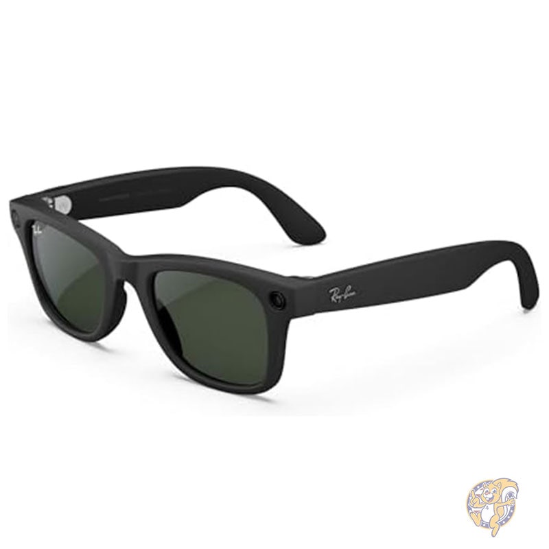 レイバン Ray-Ban AI搭載 メタ スマートグラス ウェイファーラー マットブラック/クリアからグラファイトグリーンへの移行 レギュラー メタ Meta