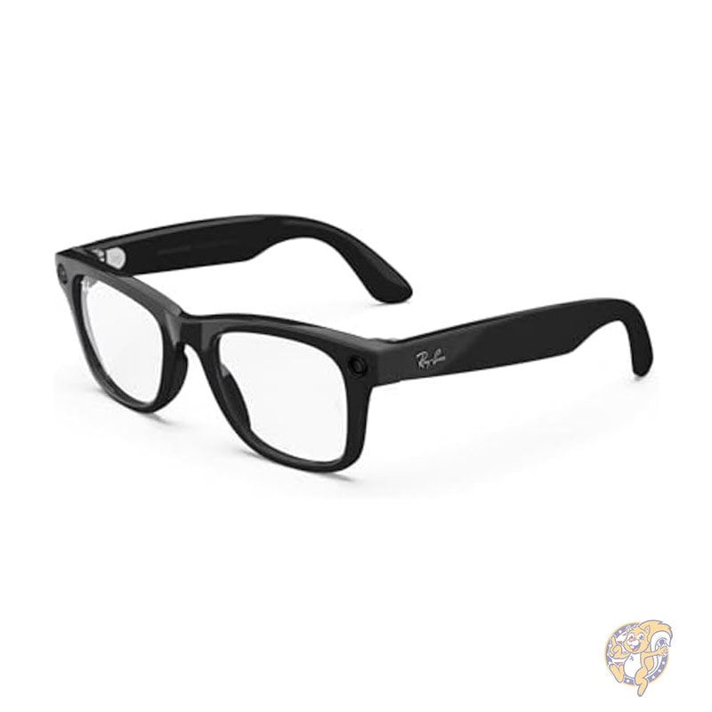 レイバン Ray-Ban AI搭載 メタ スマートグラス ウェイファーラー シャイニーブラック/クリア メタ Meta Glasses, Wayfarer
